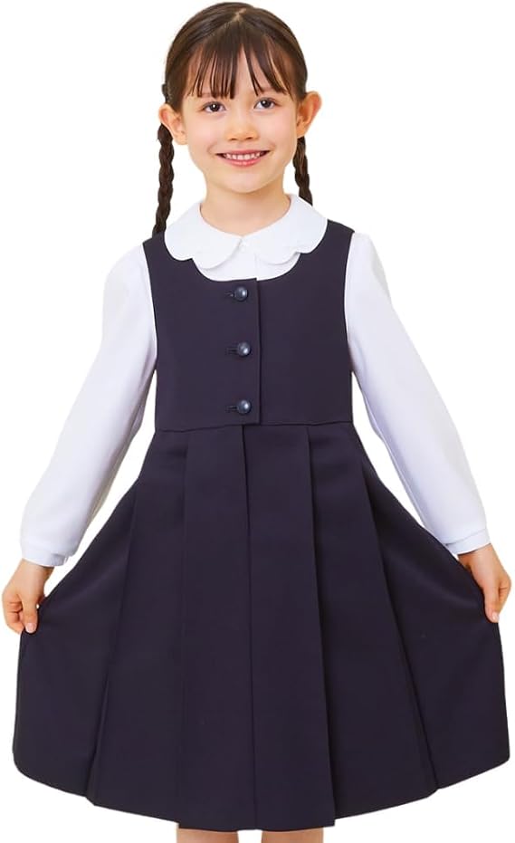 お受験　ショパン ジャンパースカート　ワンピース　　120 楽天市場】小学校受験 女の子 子供服 格子 ジャンパースカート